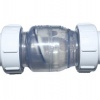 Non-return flapper valve (inc split unions)